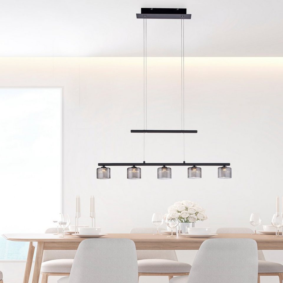 Paul Neuhaus Pendelleuchte HYDRA, LED fest integriert, Warmweiß, LED,  Besonders geeignet für Wohnzimmer und Esszimmer