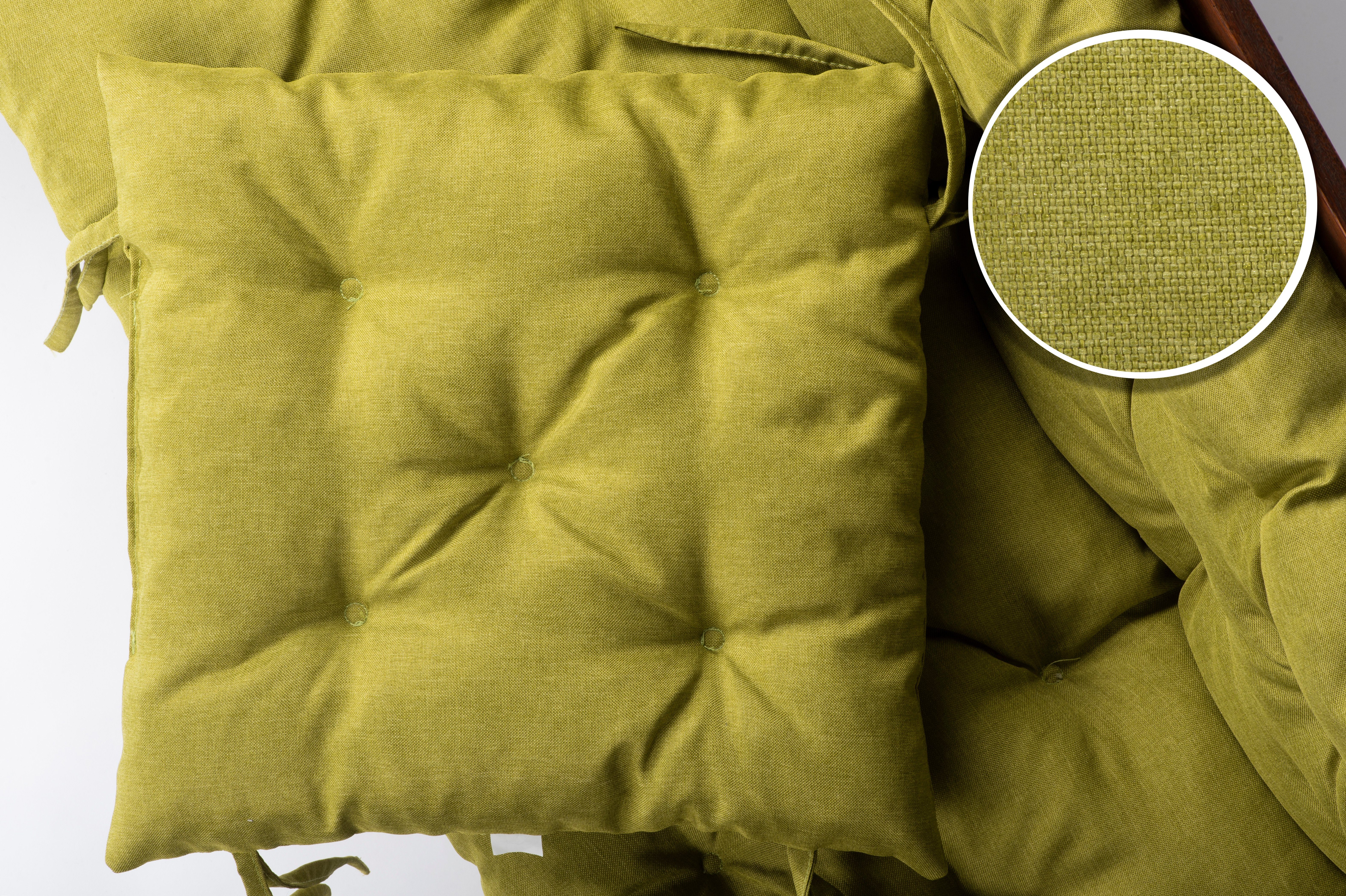 sunnypillow Bankauflage Bankauflage Stuhlkissen viele Farben und Größen zur Auswahl, 40 x 40 cm grün