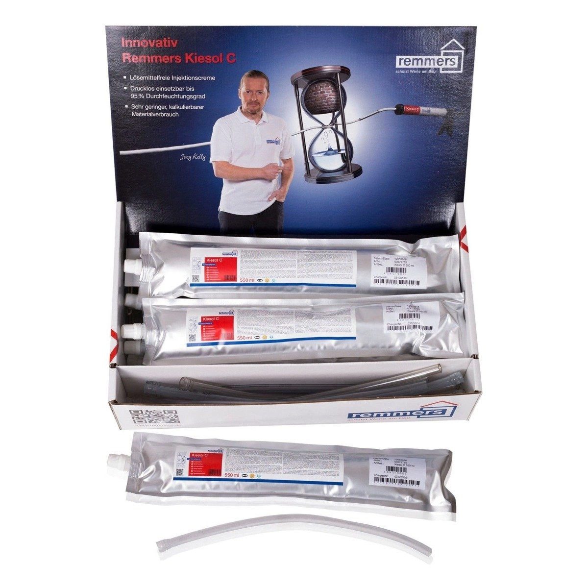 Remmers Reparaturmasse Remmers Kiesol C Injektionscreme 550ml Horizontalsperre Wandabdichtung