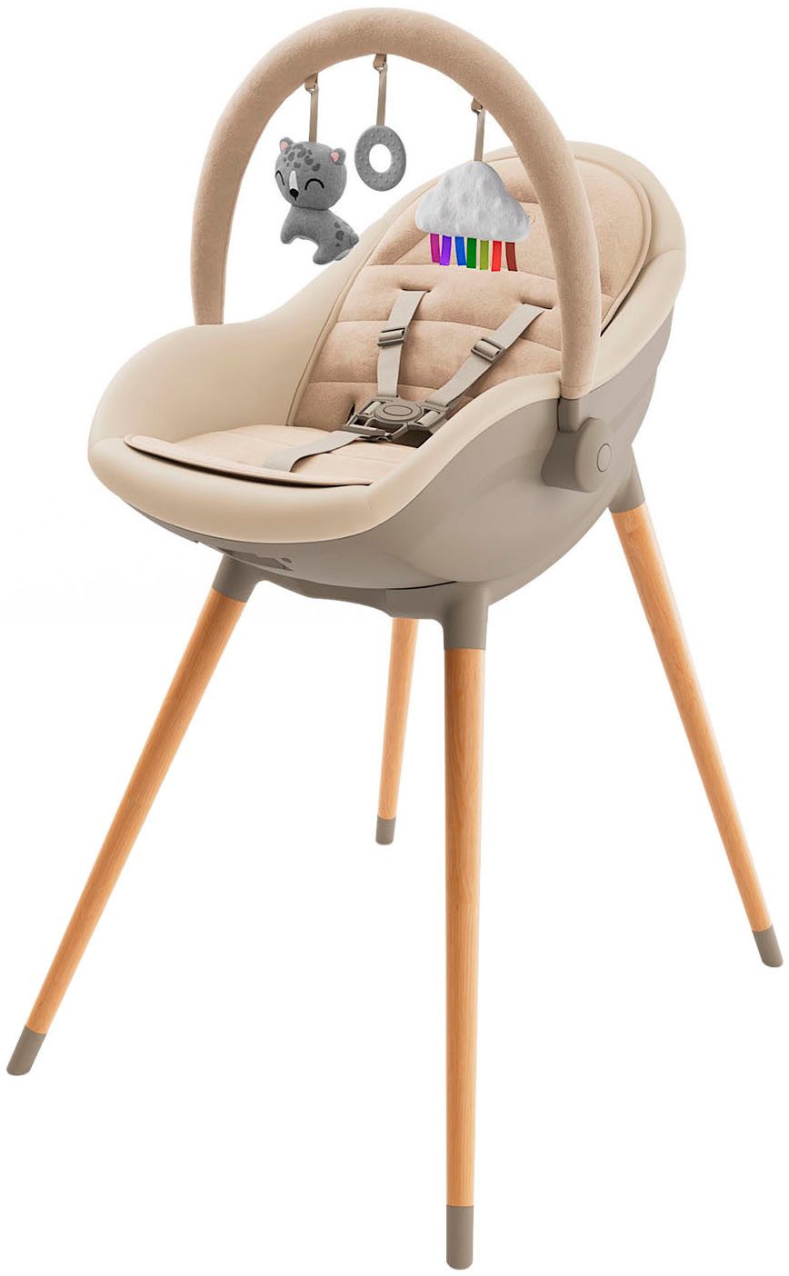 Kinderkraft Kombihochstuhl FINI UP 2in1 (Set, 2 St), mit Spielbügel