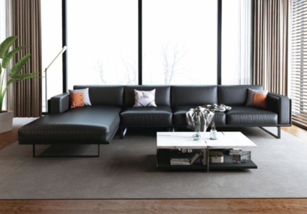 Made Moderne Ecke Sofa Polster JVmoebel Europe Ecksofa Form Couch Ledersofa, Sitz L in Eckgarnitur