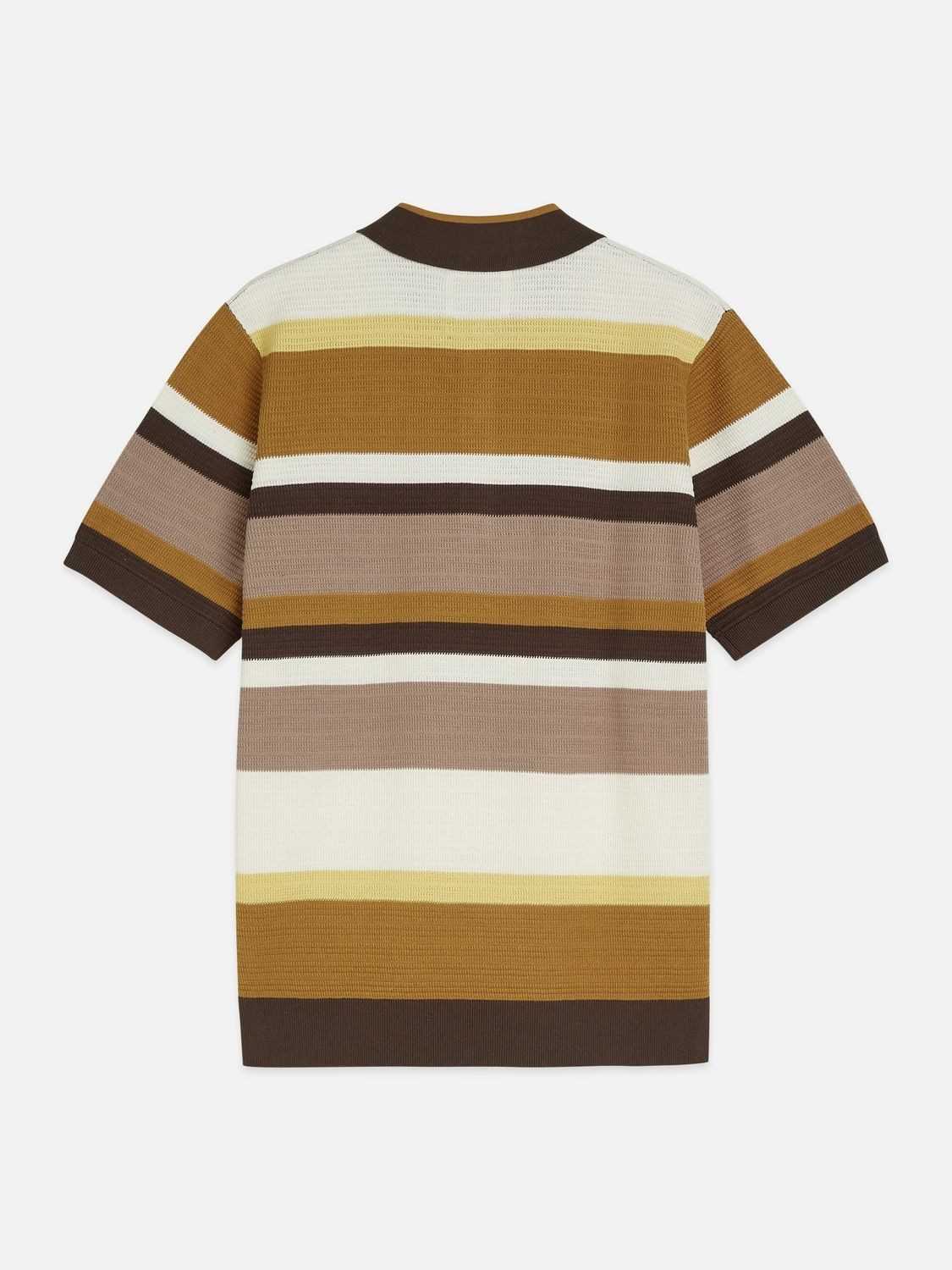Scotch & Soda T-Shirt Structured striped knitted polo