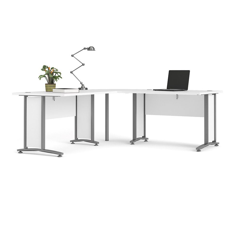 Prisme Schreibtisch Eckschreibtisch weiss ebuy24