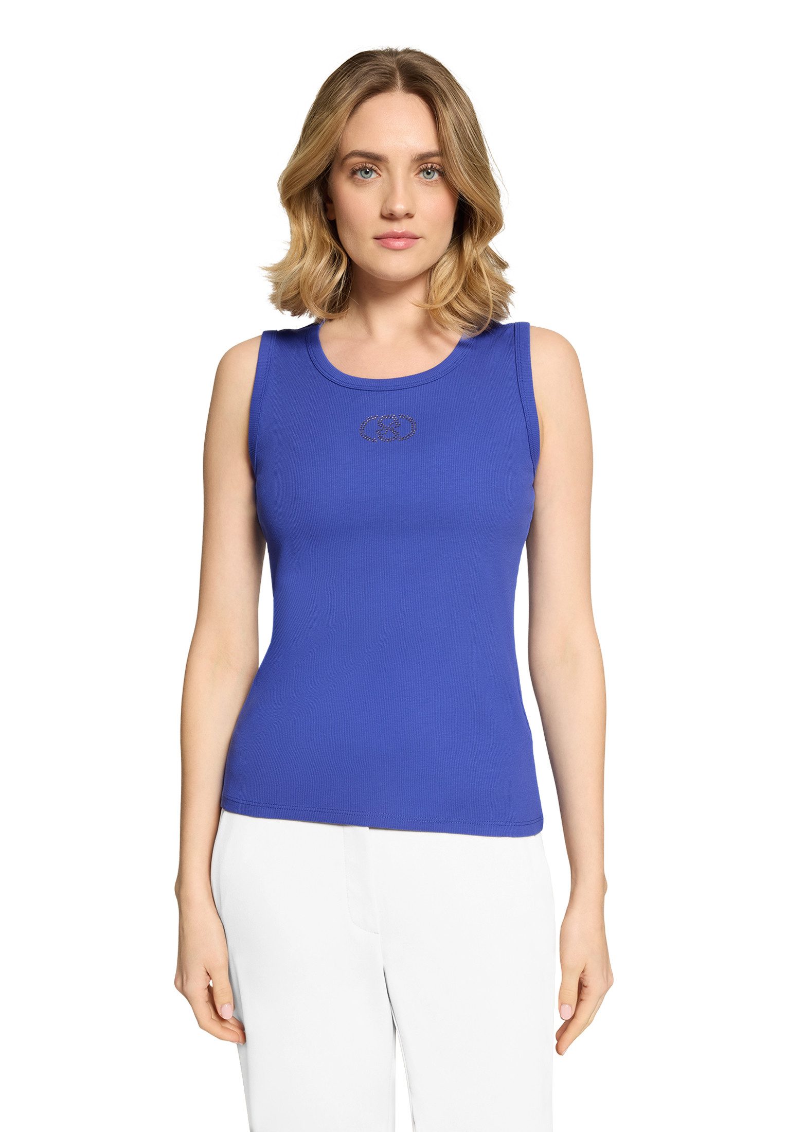 T-Shirt Damen mit Rippenstruktur
