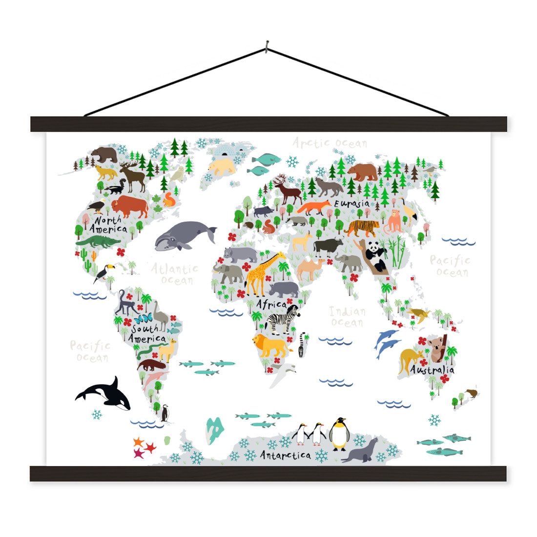 MuchoWow Poster Weltkarte - Kinder - günstig online kaufen