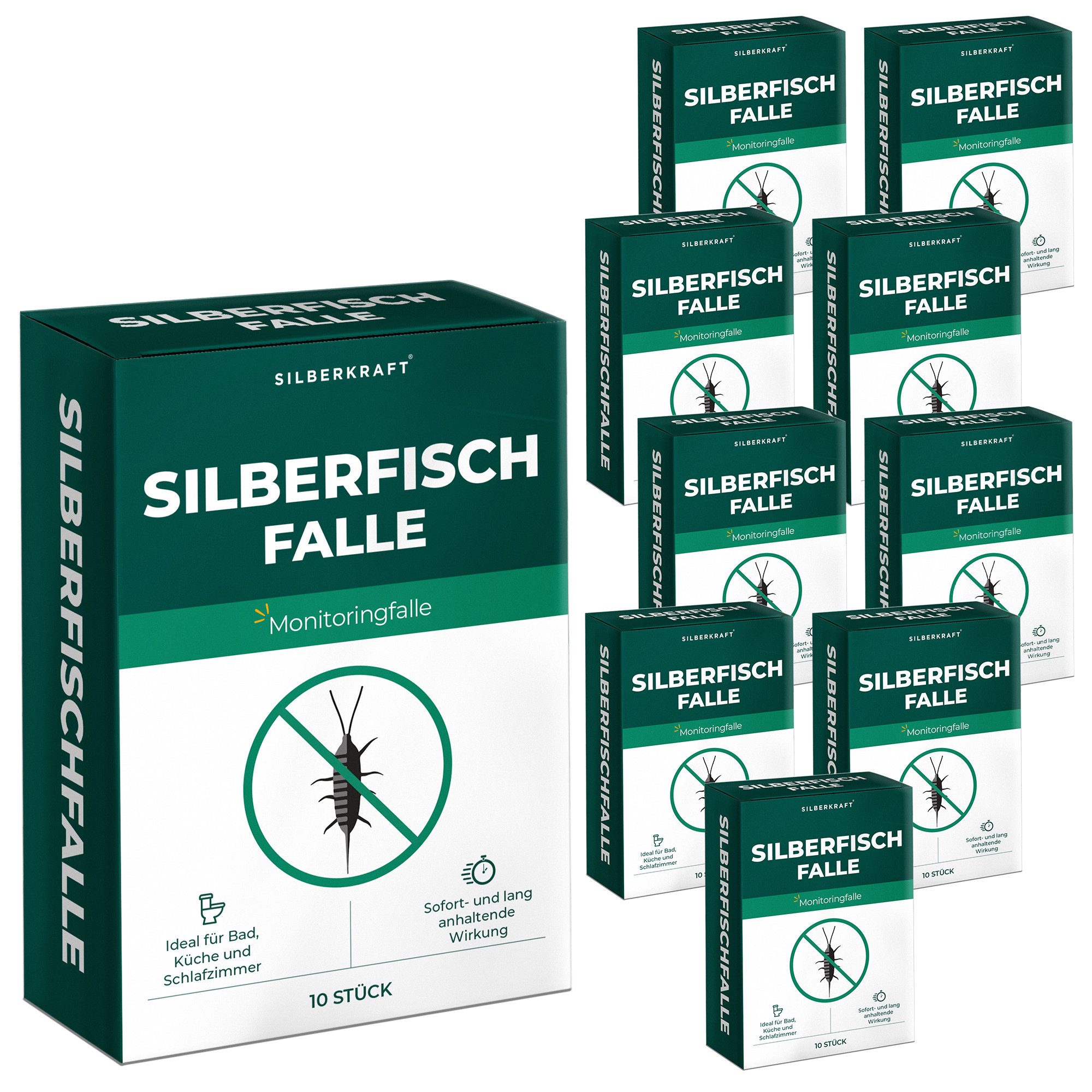 Insektenfalle Silberfischfalle – Effektive Lösung gegen Silberfische & Papierfische