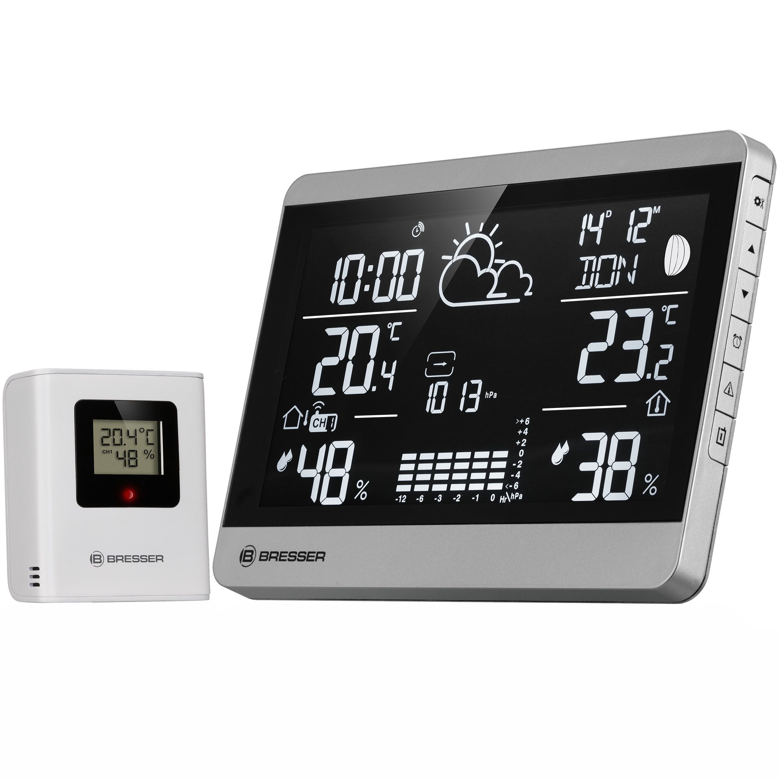 BRESSER BRESSER Funk-Wetterstation ClimateTemp NDH-NEO Funkwetterstation