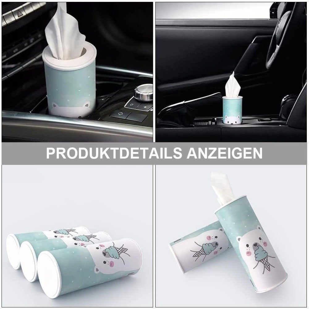 TUABUR Sortimentskasten 5-teiliger Auto-Tissue-Halter, tragbare  Zylinder-Auto-Tissue (1 St)