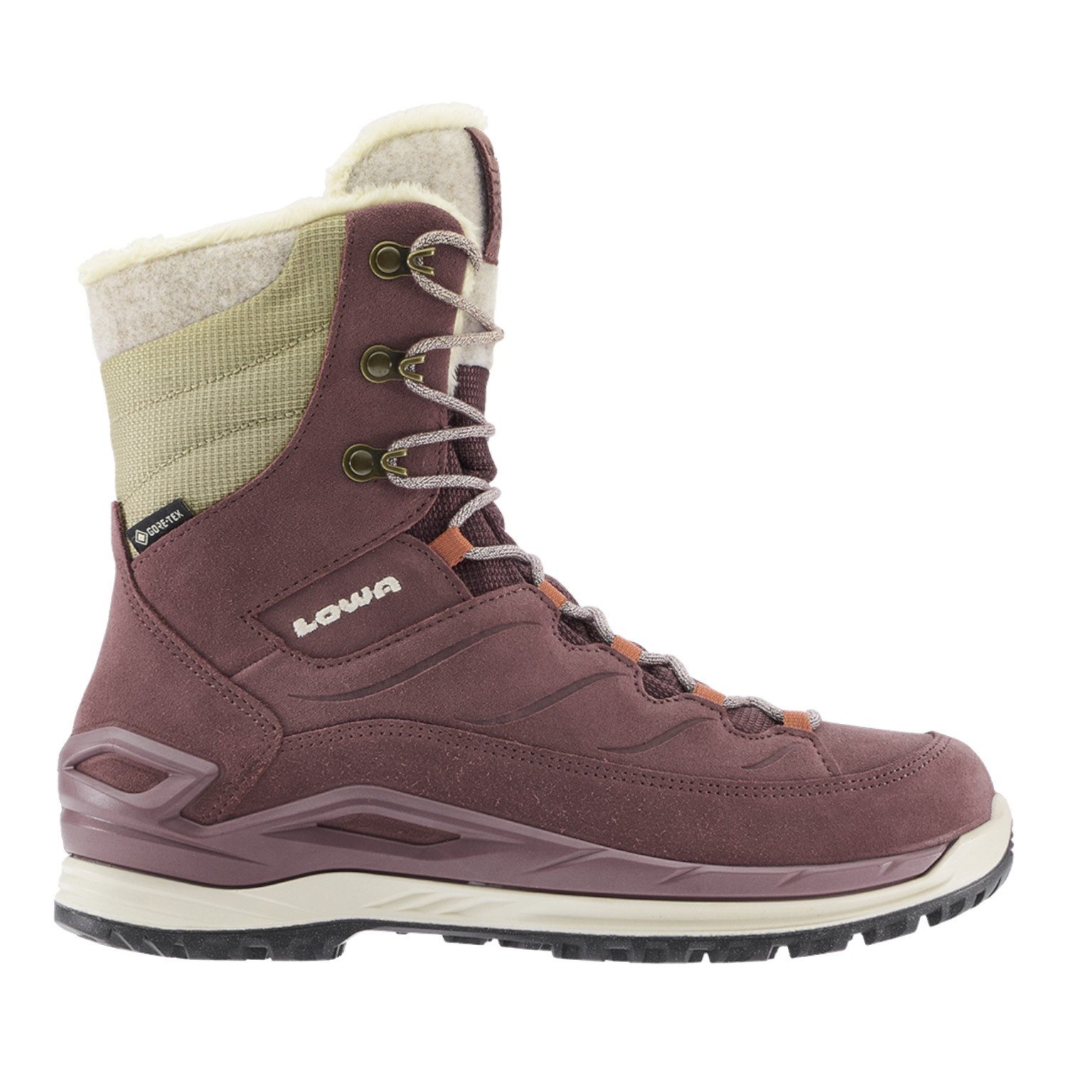 Lowa Calceta EVO GTX (Veloursleder, wasserdicht) 2026 altrosa/ton Damen Winterstiefel