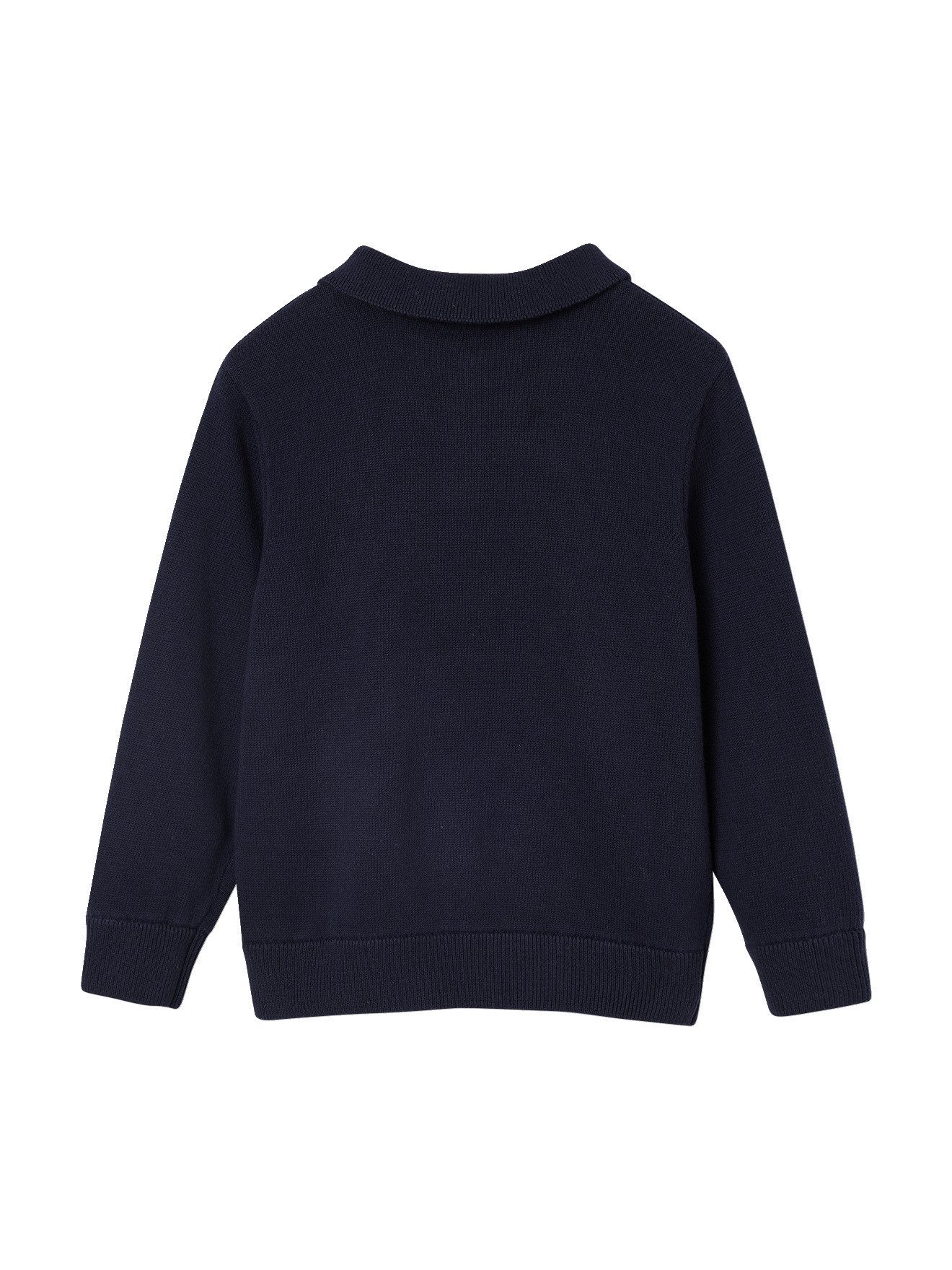 vertbaudet Pullunder Pullover mit Polokragen Jungen