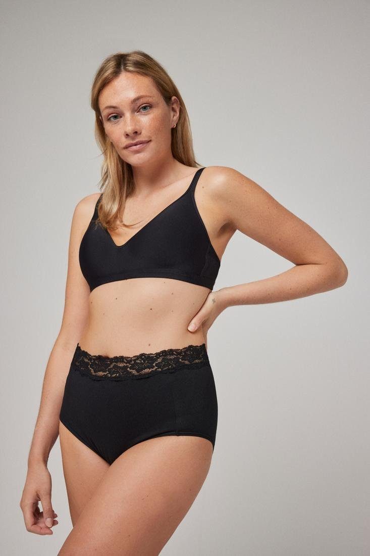YSABEL MORA Shapingslip (3er Pack) Baumwollmix, elastisch, leichter Shape-Effekt, Spitze