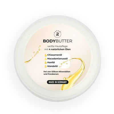 Radami Körperbutter Bodybutter mit natürlichen Ölen Körperbutter mit Shea Butter 150 ml