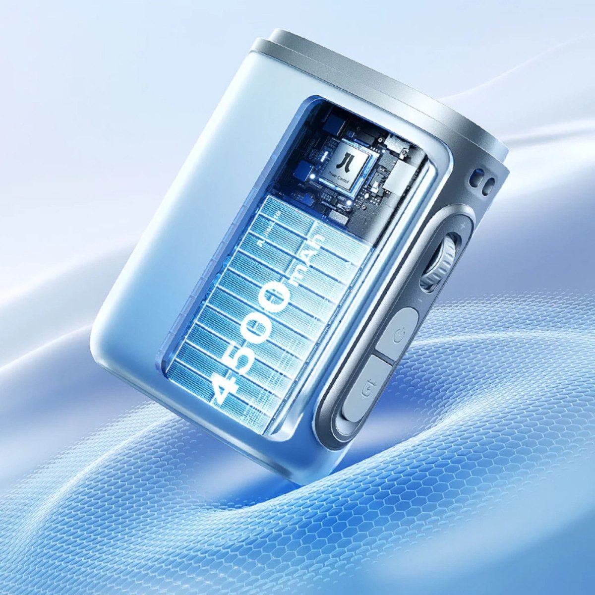 Jisulife Akku-Ventilator Nackenventilator 5, 3in1 Nutzung mit 100 Luftstufen und LED Anzeige