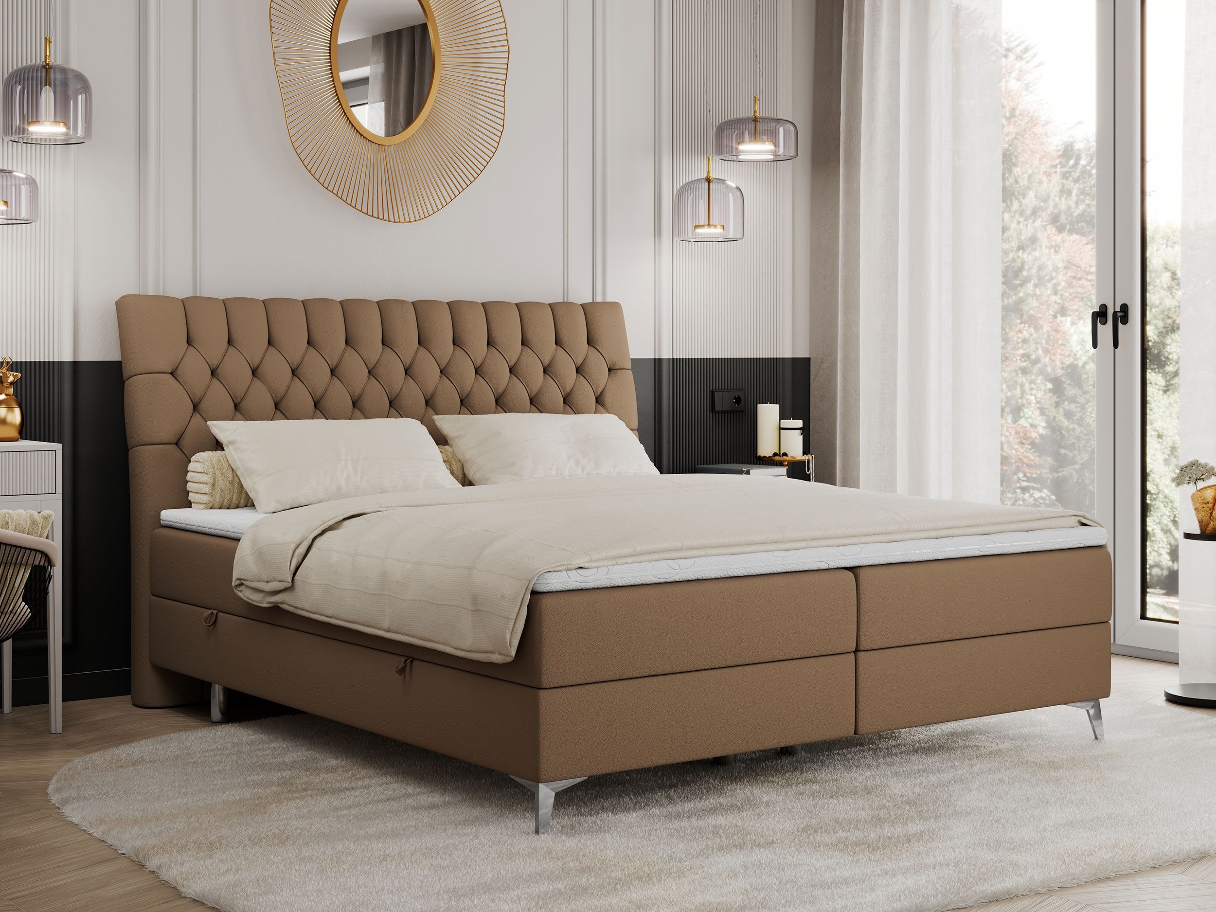 MKS MÖBEL Boxspringbett MILEN (Set, Packung, günstig online kaufen
