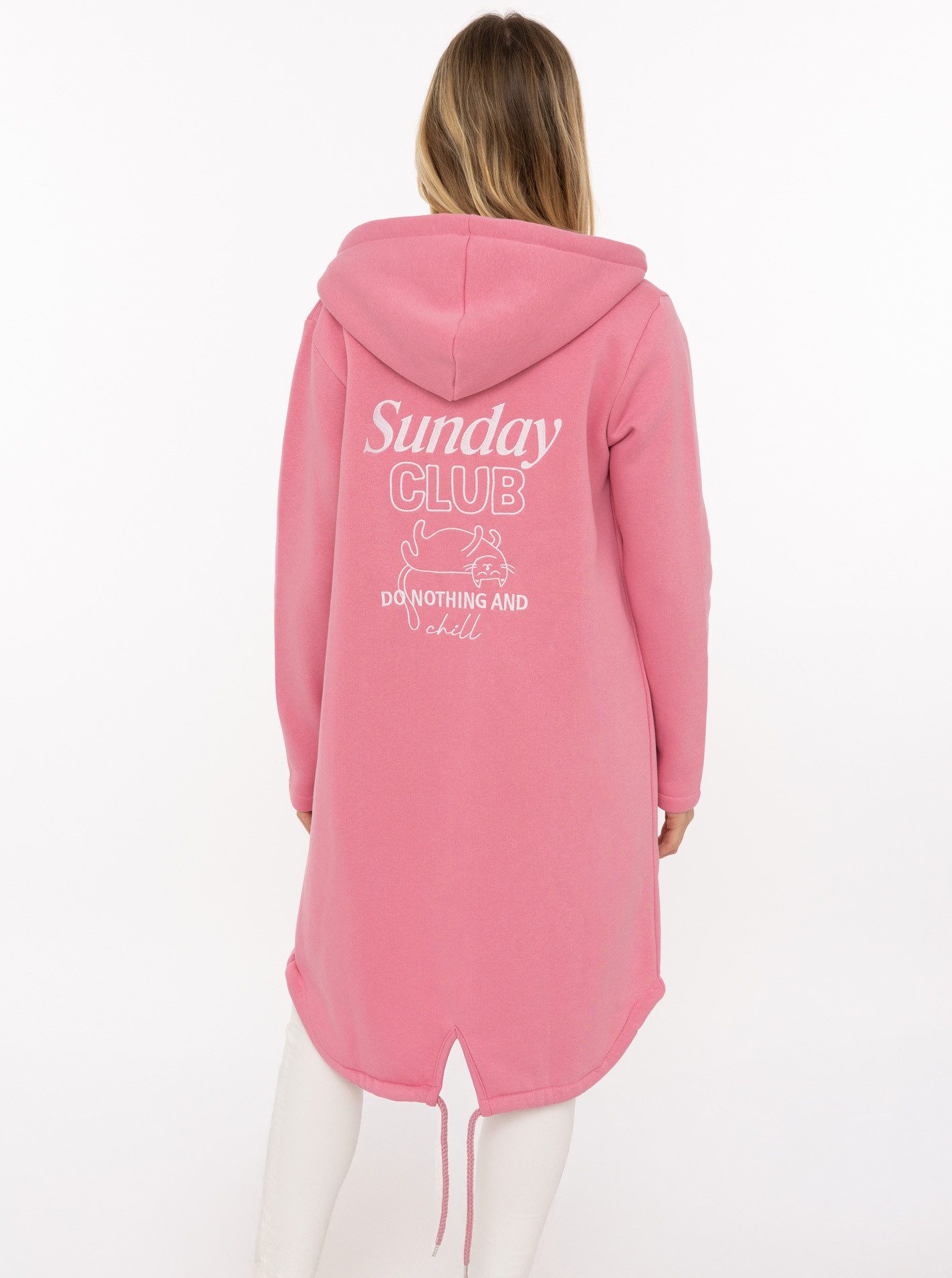 Zwillingsherz Kurzmantel "Sunday Club" mit Stickerei, Taschen und Reißverschluss