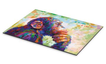 Posterlounge XXL-Wandbild Leon Devenice, Der denkende Affe, Kinderzimmer Illustration