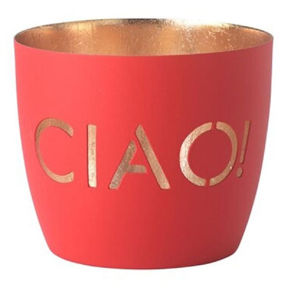 Giftcompany Kerzenhalter Windlicht Madras Ciao Neon Rot