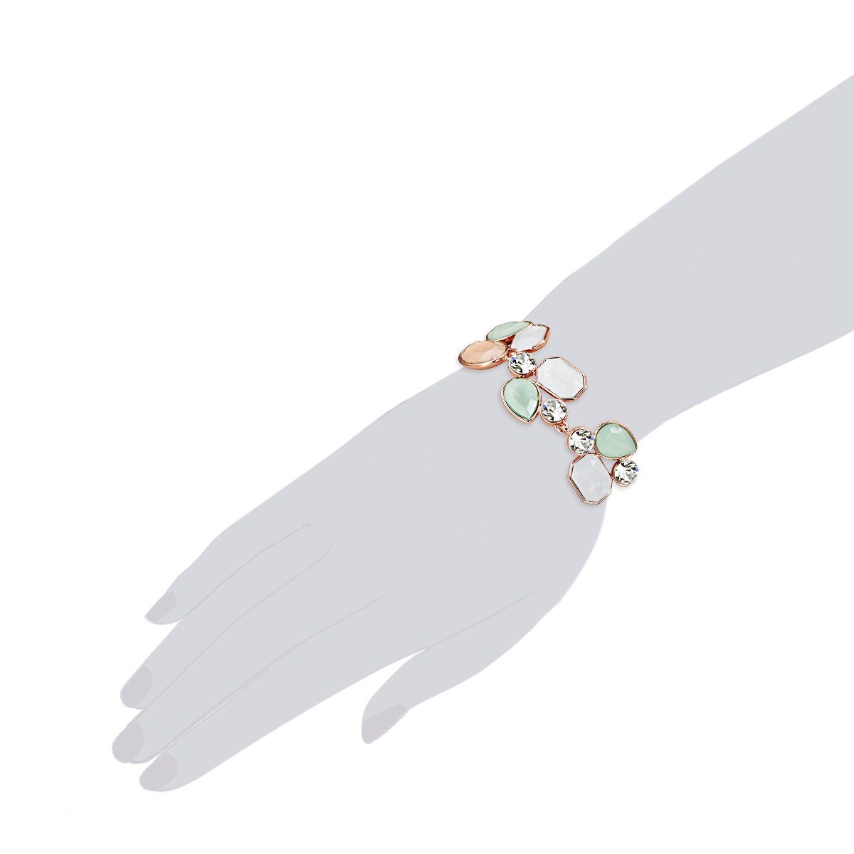 Lulu & Jane Armband roségold, Metall-Legierung günstig online kaufen