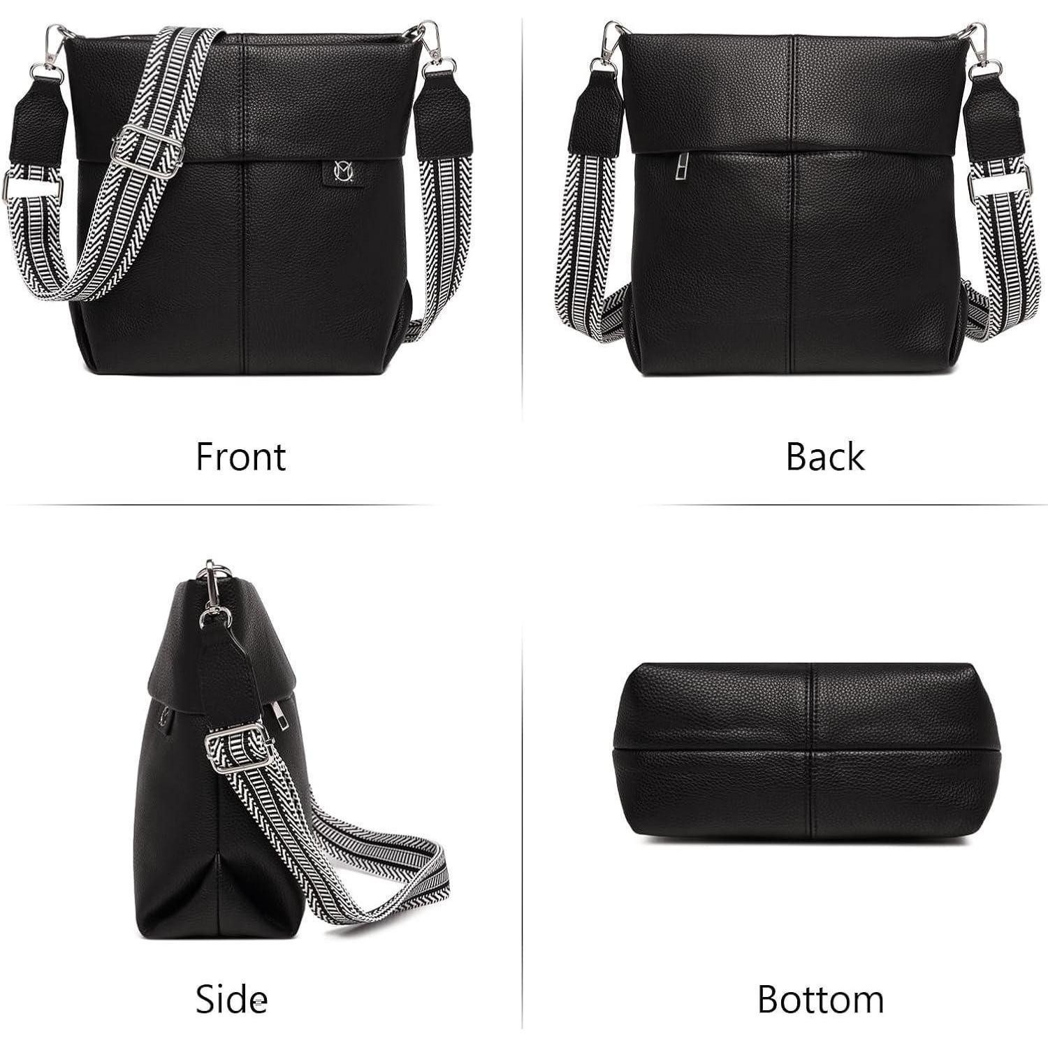 LuxusKollektion Umhängetasche Umhängetasche Damen Mittelgroß Crossbody PU Leder mit 2 Gurten