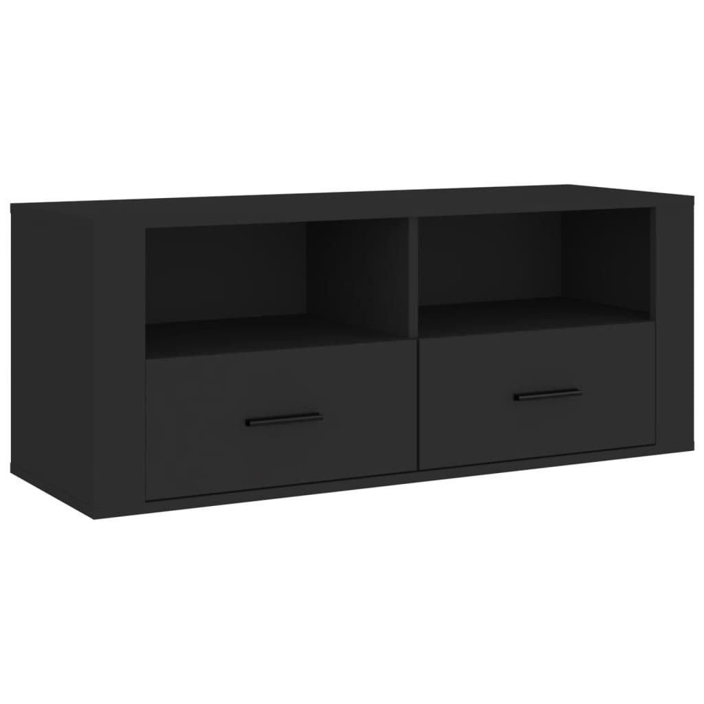 TV-Schrank TV-Schrank vidaXL cm Holzwerkstoff (1-St) Schwarz 100x35x40