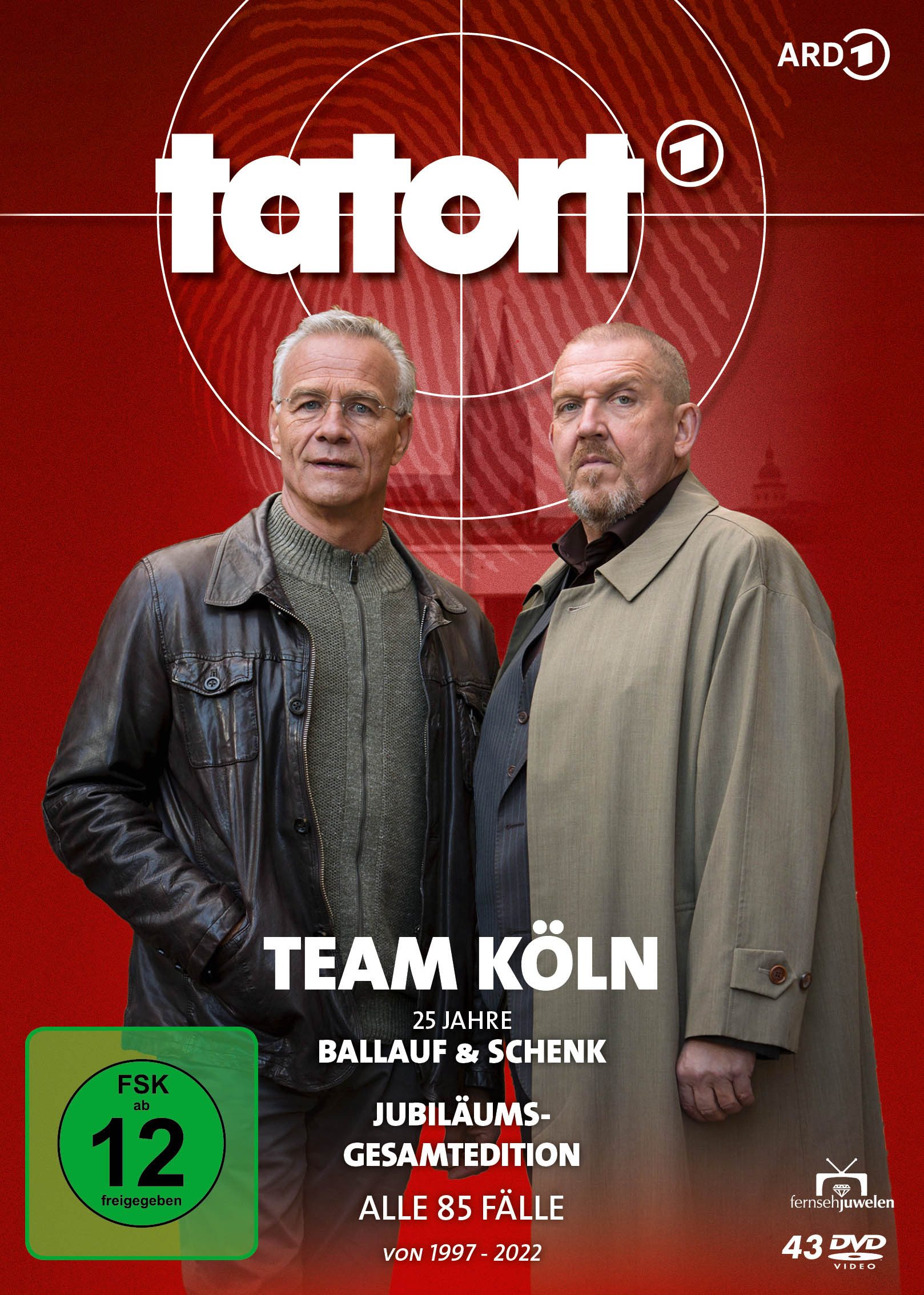 Fernsehjuwelen DVD Tatort - Team Köln (Ballauf & Schenk) - 25 Jahre Jubiläums-Gesamtedit, (1-St)