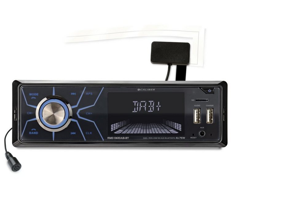 Caliber FM DAB+ Tuner Bluetooth USB SD 4x 75Watt Schwarz RMD061DAB-BT  Autoradio