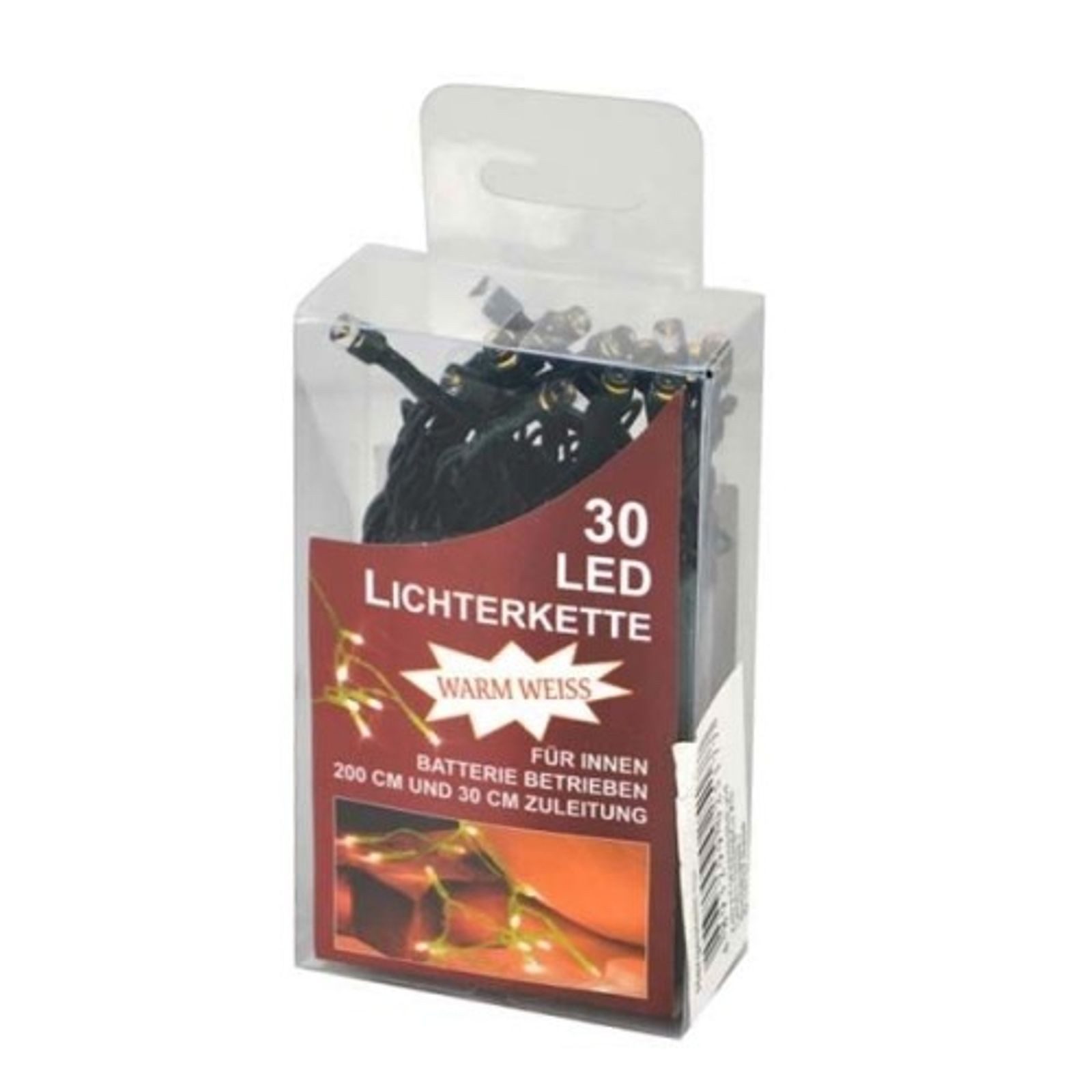 BURI Lichterkette LED Lichterkette 30 Lichter