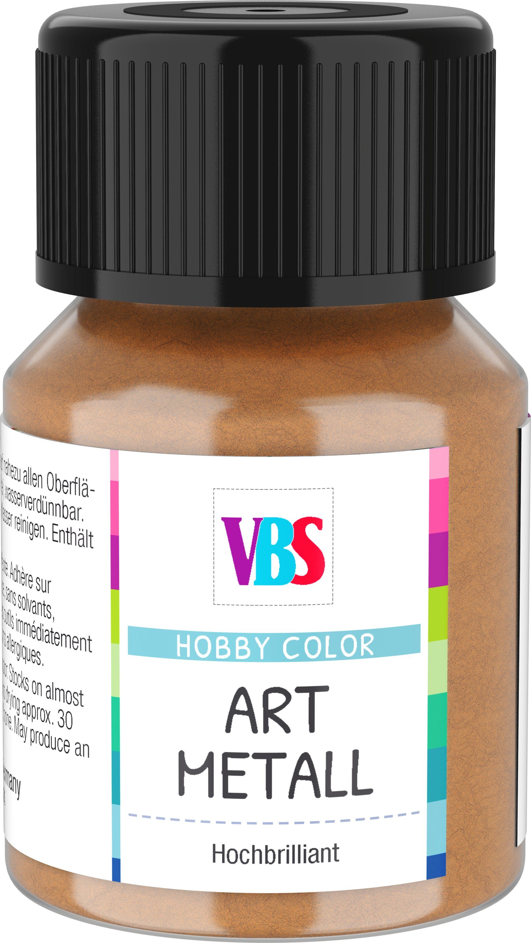 VBS Metallglanzfarbe, 30 ml Antikgold