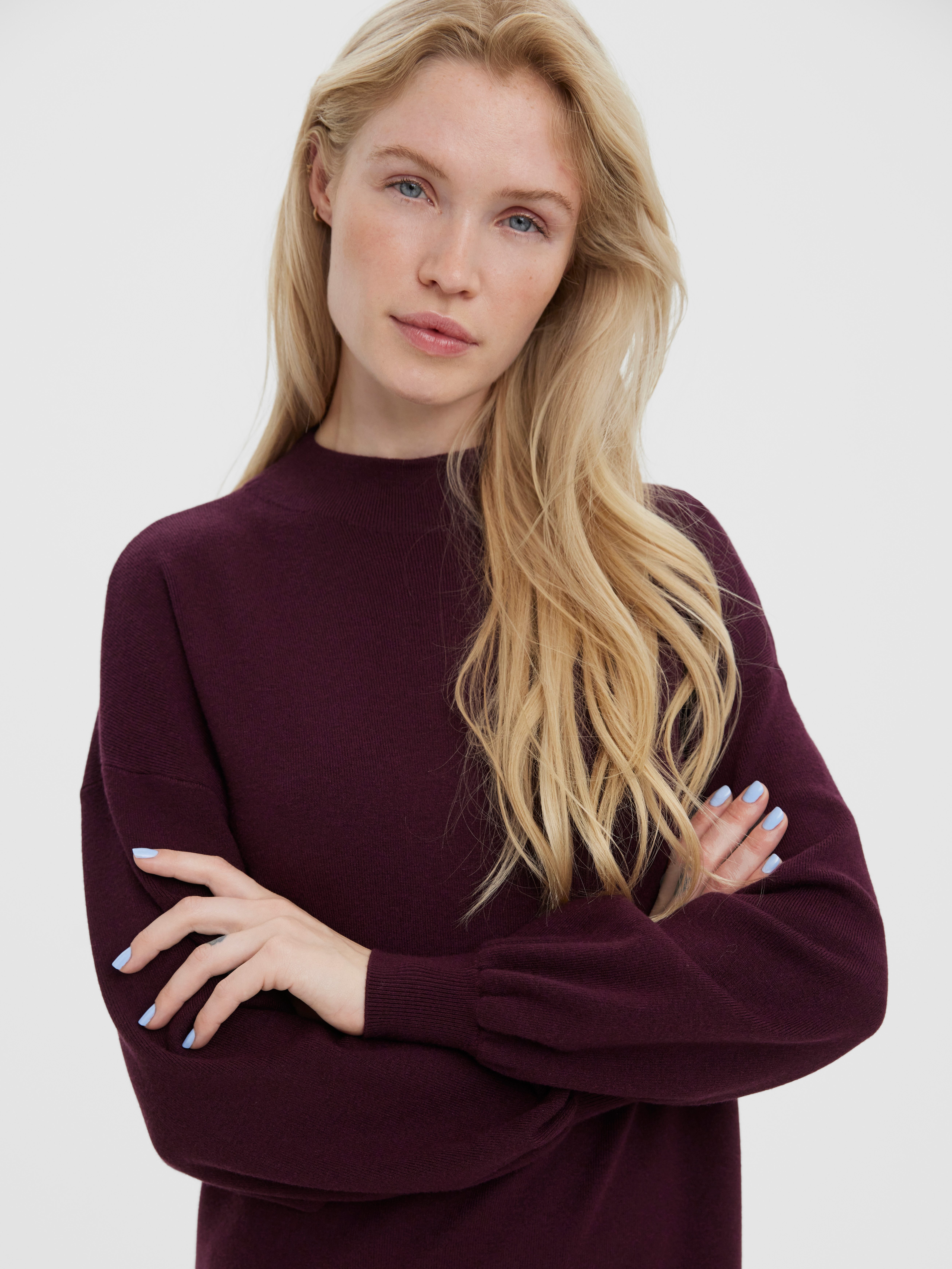 Vero Moda Strickkleid VMNANCY LS FUNNELNECK günstig online kaufen