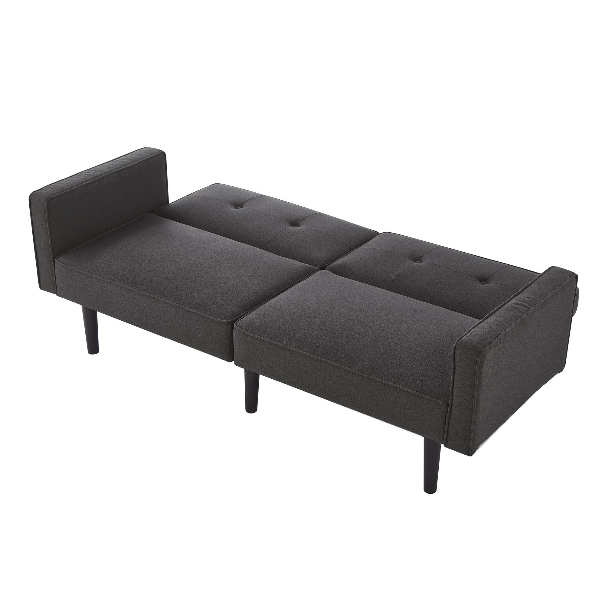 Merax Schlafsofa mit Liegefunktion, 2-in-1 Multifunktions-Sofabett Bettsofa günstig online kaufen