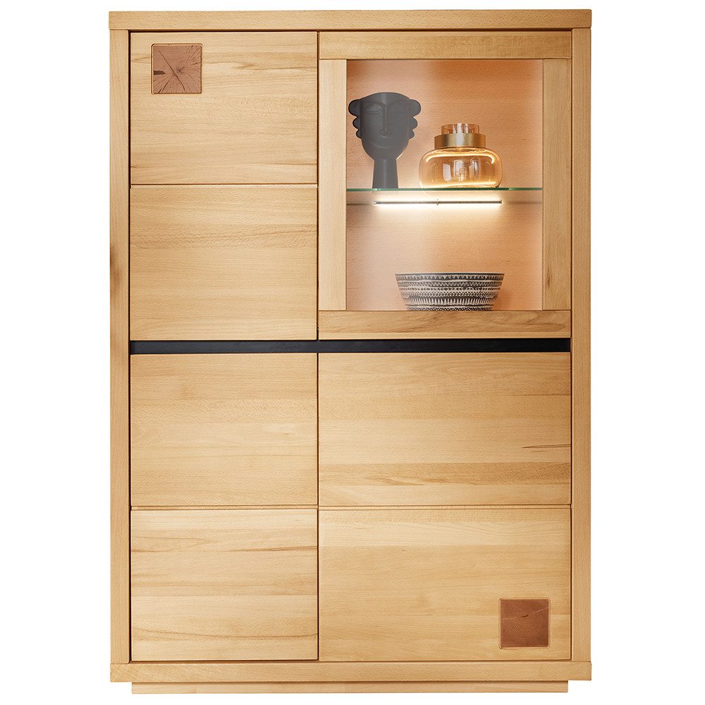 Lomadox Highboard WINCHESTER-69, Standvitrine Schrank 103 günstig online kaufen