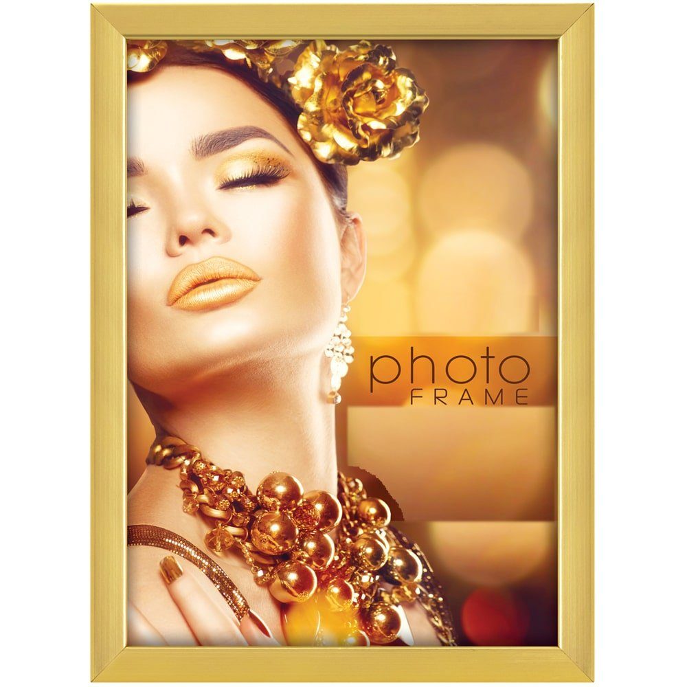St) gold Kunststoff Bilder HOME matches21 10x15 cm, & Bilderrahmen Bilderrahmen (1 HOBBY Fotos &