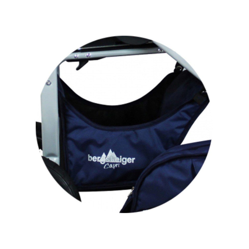 bergsteiger Kinderwagen-Tasche Capri Einkaufskorb, Ersatztasche blue marine für das Gestell Capri