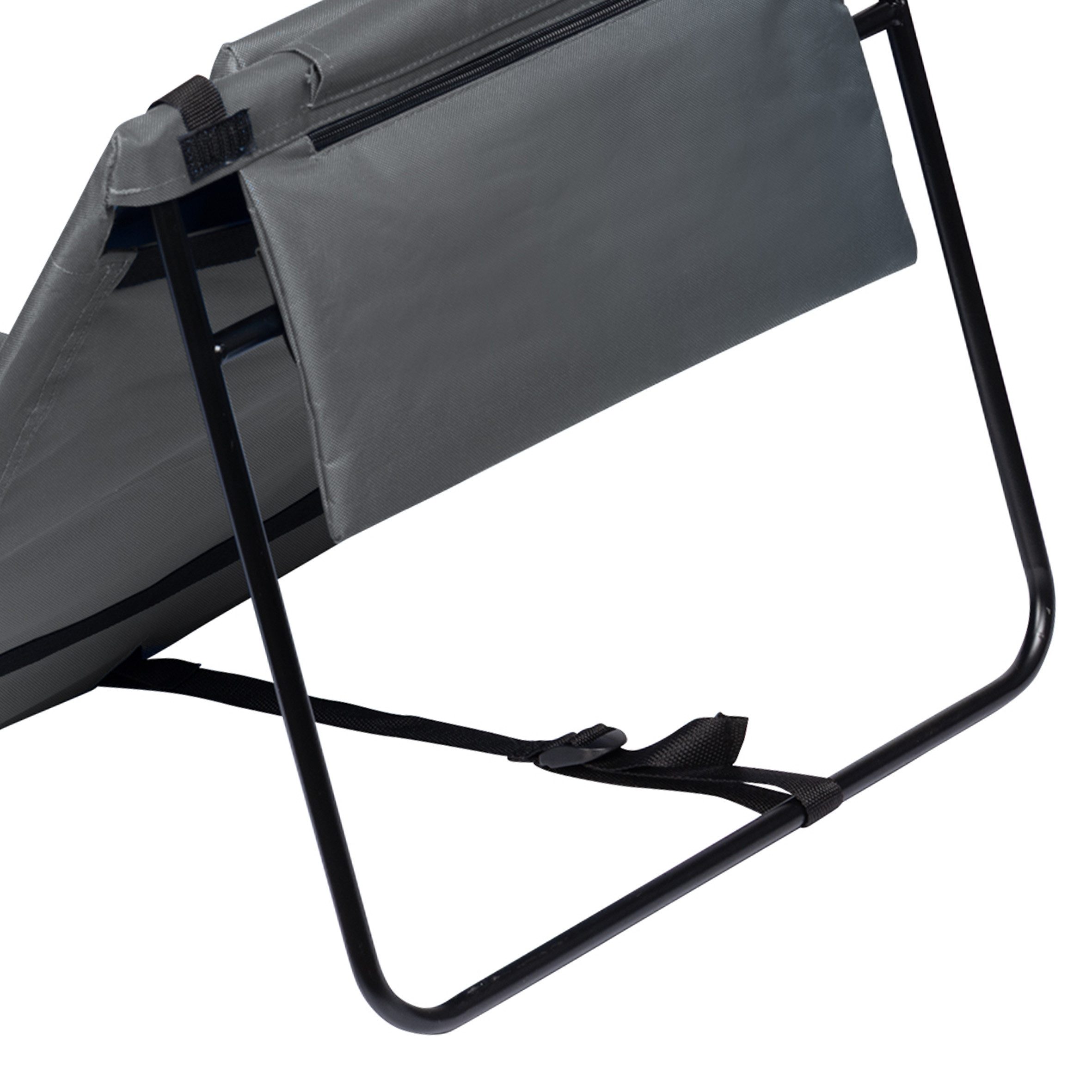 Spetebo Gartenliege Strandmatte 2er Set klappbar mit verstellbarer Rückenlehne, Anzahl, 1 St., Stück, Integriertes Kopfkissen