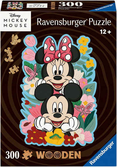 Ravensburger Puzzle Disney Mickey & Minnie, 300 Puzzleteile, Made in Europe, FSC® - schützt Wald - weltweit