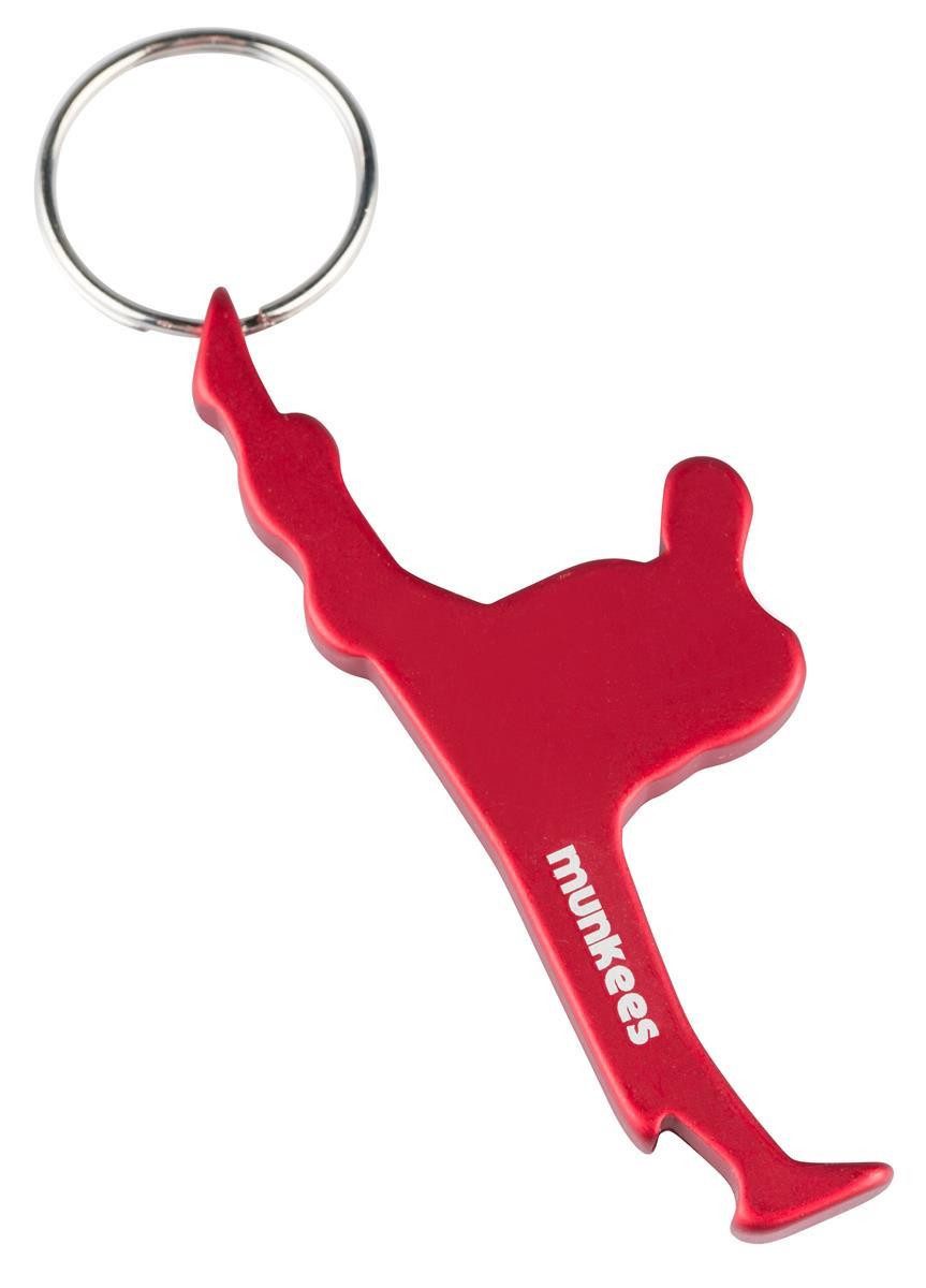 Munkees Flaschenöffner Flaschenöffner Kampfsport-Figur für Sportfans, Rot (Packung, 1-tlg), Schlüsselanhänger, Flaschenöffner, rot, kompakt