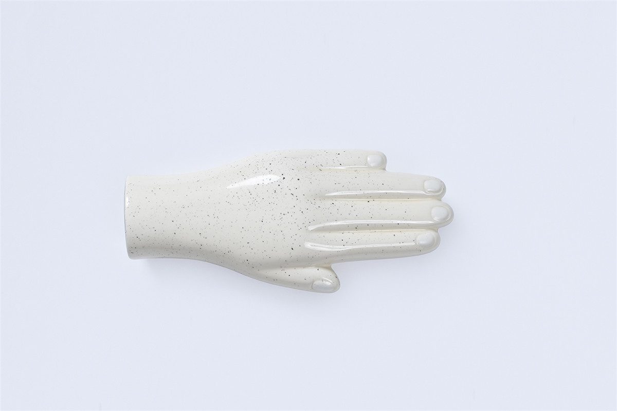DOIY Aufbewahrungsbox Organs Schale Hand (Keramik, 1 St., mit Deckel), ca. 23 x 10,5 x 6,5 cm
