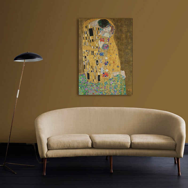 Art for the home Leinwandbild Kuss (Gustav Klimt), (1 St)