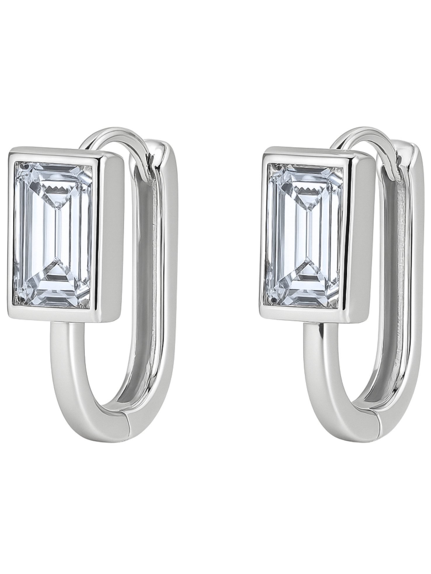 S&T Design Paar Ohrstecker Ohrringe 925 Silber Weißgold mit VVS1 Moissanite günstig online kaufen