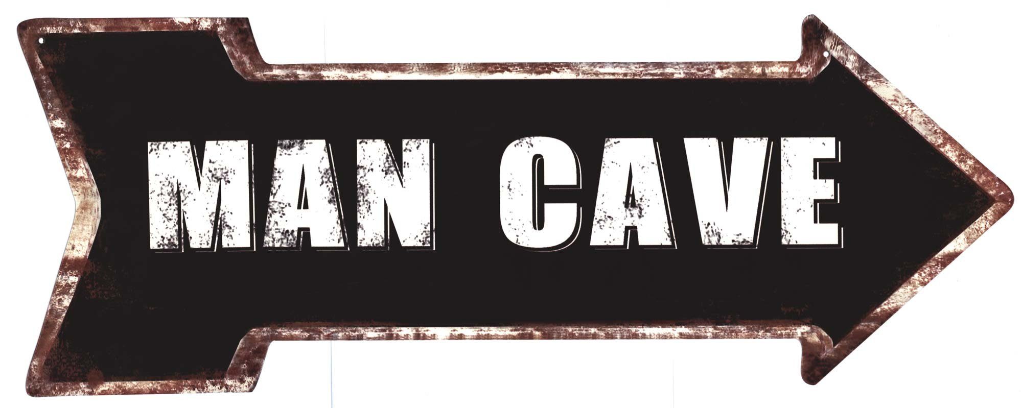 Metallschild Blechschild Man Cave