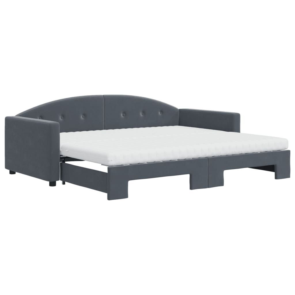 vidaXL Bett Tagesbett Ausziehbar mit Matratzen günstig online kaufen