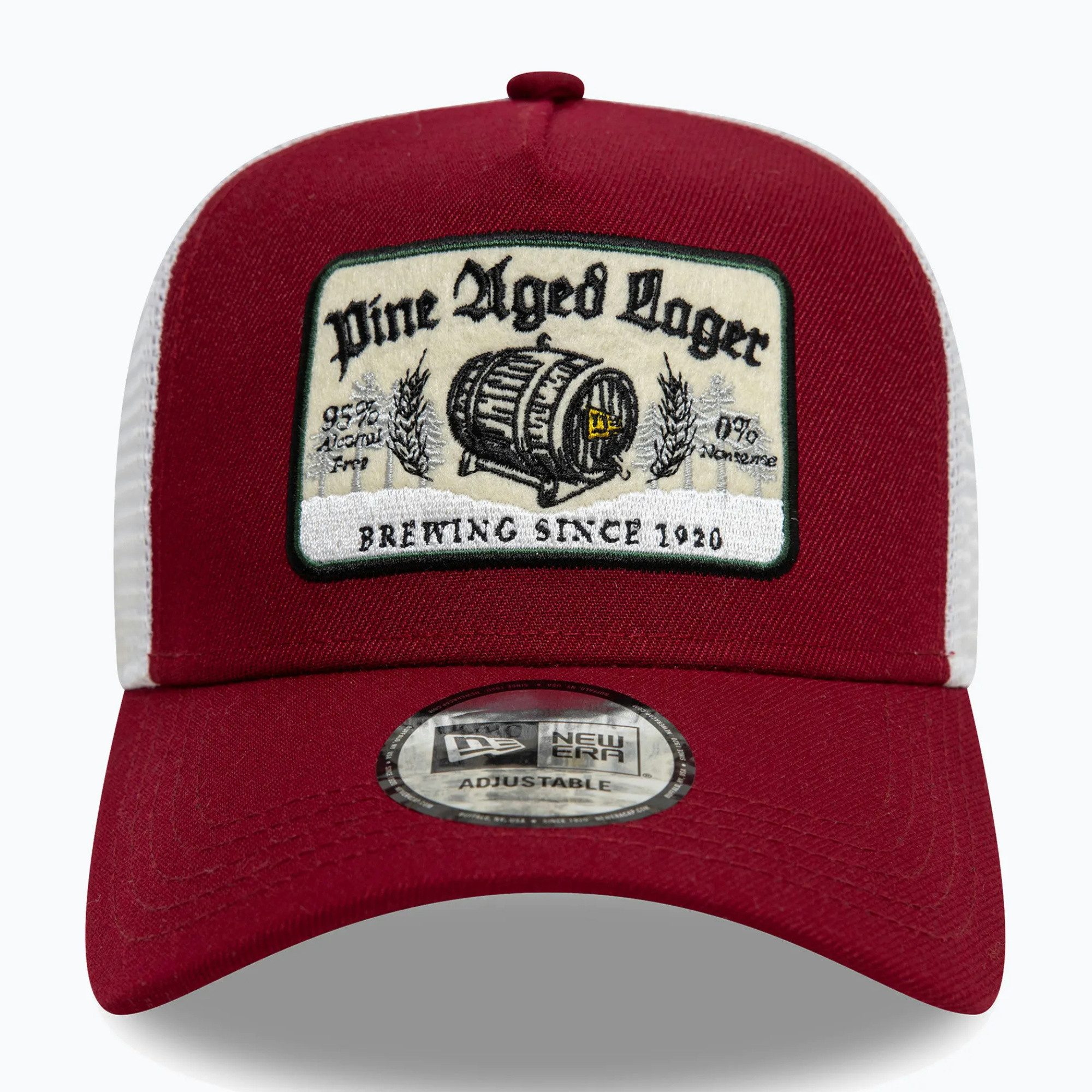 New Era Trucker Cap 9FORTY A-Frame Trucker Cap Vintage Patch - Dark Red/Whi günstig online kaufen
