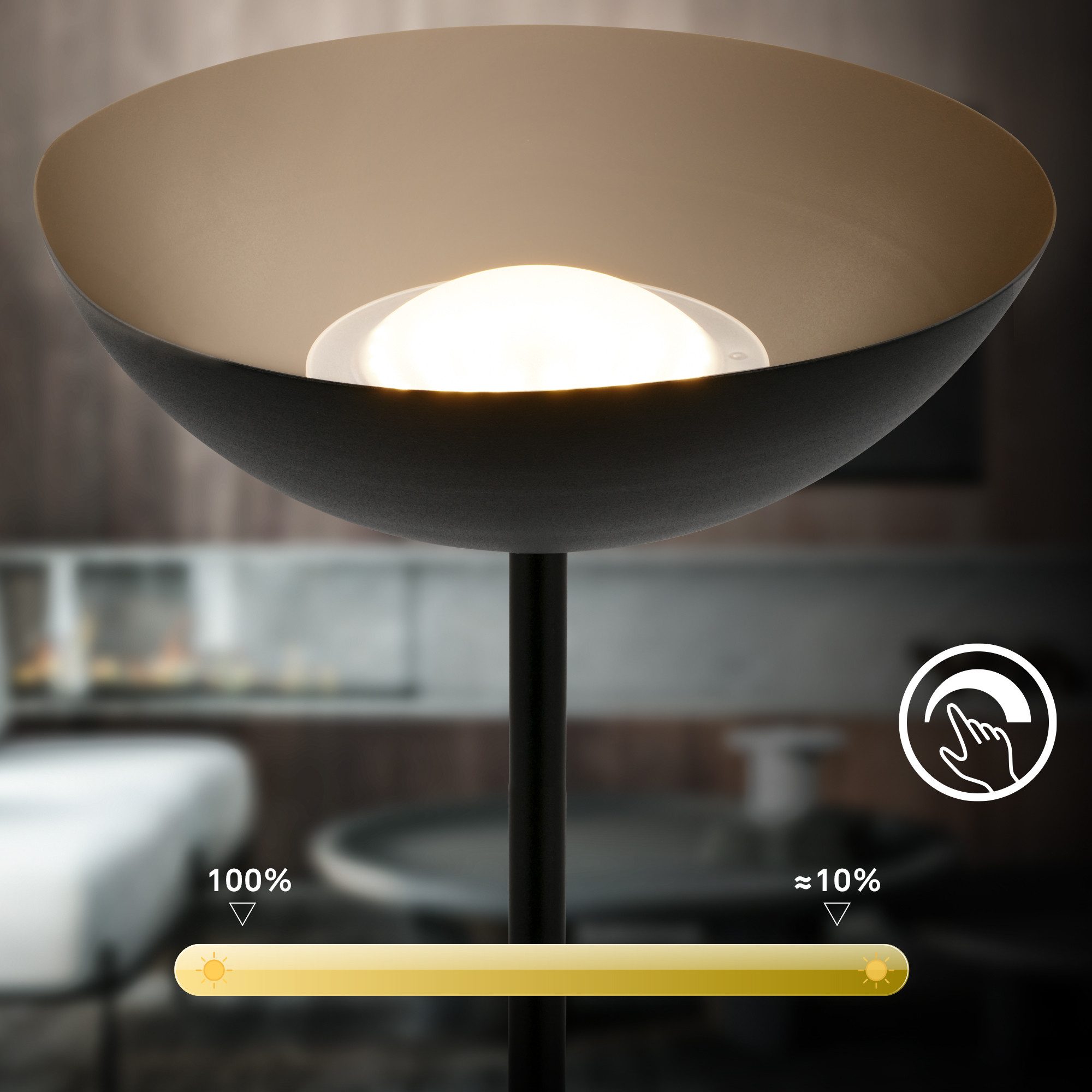 Briloner Leuchten Stehlampe Estate Stehleuchte, LED fest integriert günstig online kaufen