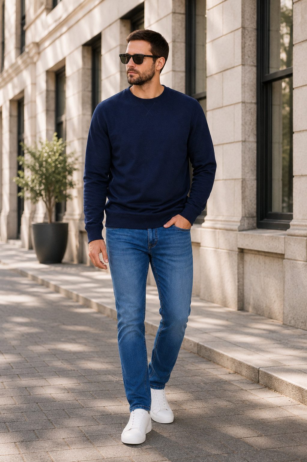 Sweatshirt Herren, Pullover Baumwolle