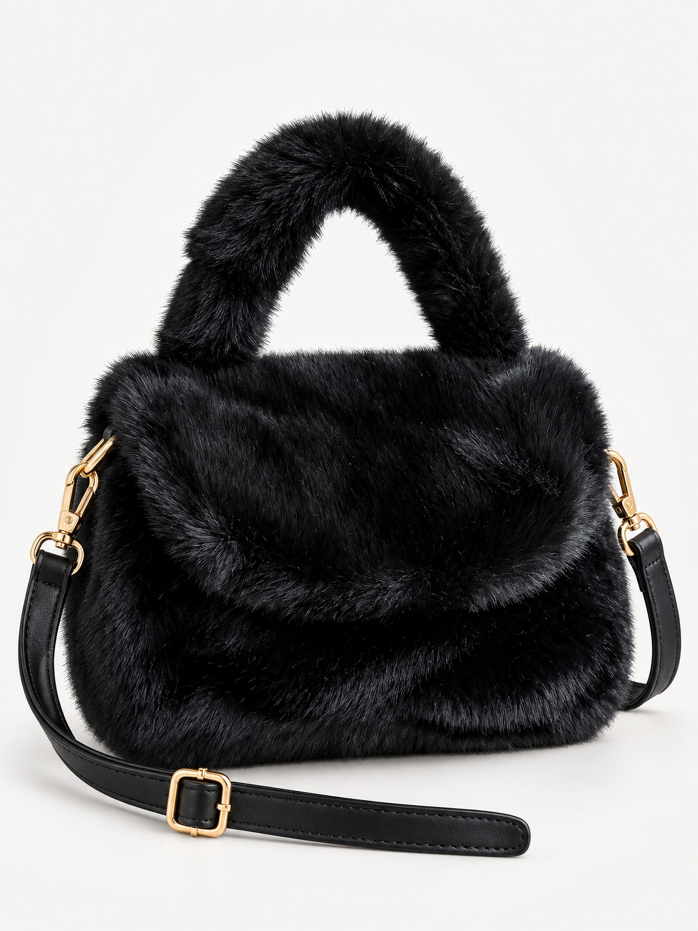 COLLEZIONE ALESSANDRO Henkeltasche Smallfoot, aus kuschelweichem Teddy – Bild 3 von 3