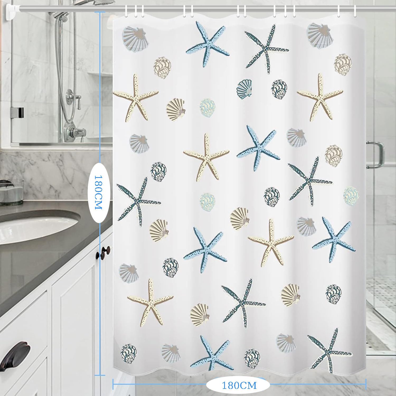 RWEUOQ Duschvorhang Shower Curtains Antibakteriell Vorhang günstig online kaufen