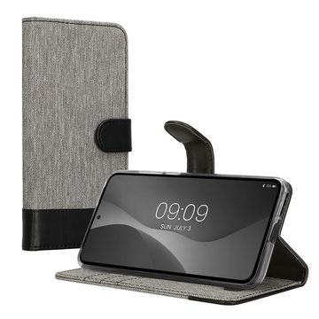 kwmobile Handyhülle Wallet Case kompatibel mit Motorola Edge 30 Neo, Hülle mit Ständer - Handyhülle Kartenfächer