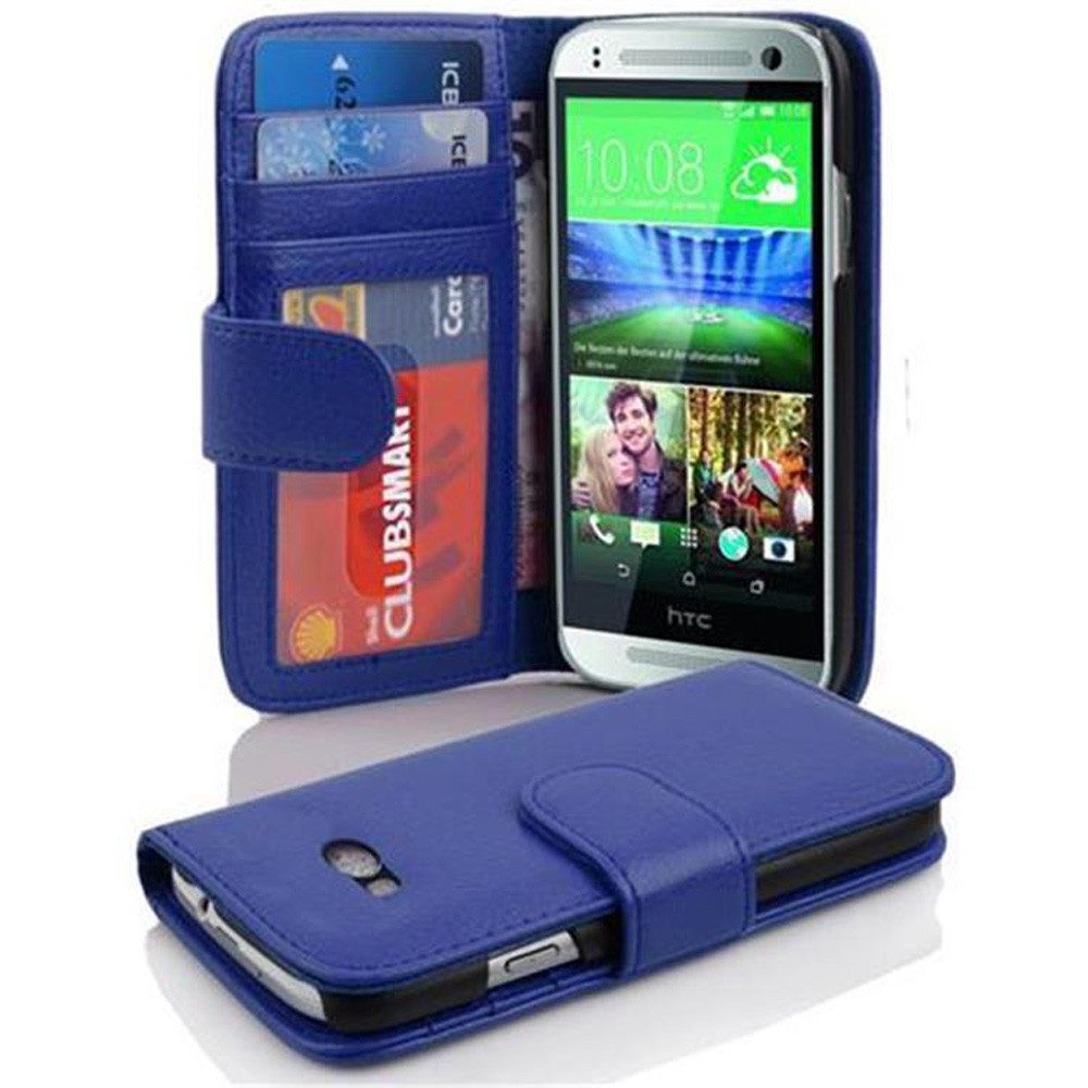 Cadorabo Handyhülle HTC ONE M8 MINI HTC ONE M8 MINI, Klappbare Handy Schutzhülle - Hülle - mit Standfunktion und Kartenfach