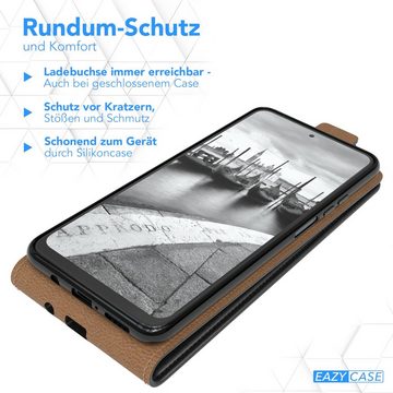 EAZY CASE Handyhülle Flipcase für Xiaomi Mi 10T Lite 6,67 Zoll, Tasche Klapphülle Handytasche zum Aufklappen Etui Kunstleder Schwarz