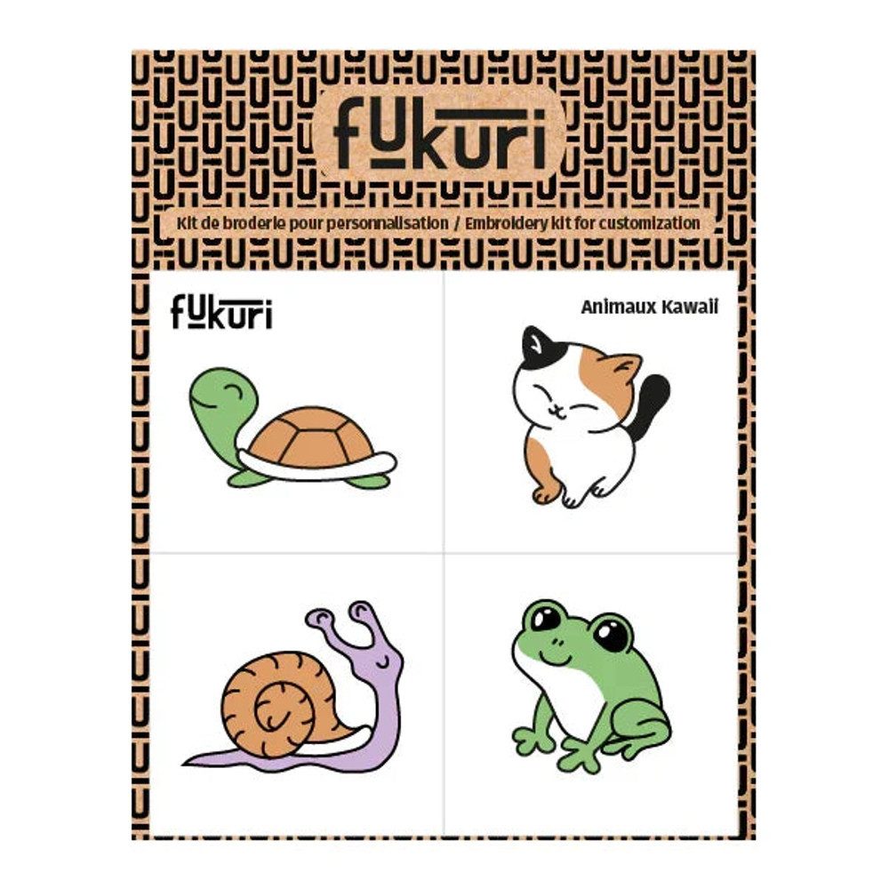 Fukuri Kreativset Stickerei Stickvorlage Wasserlösliches Stickblatt Anleitung 4 Motive